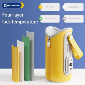 Straight Electric Portable Baby Bottle Warmer Five Speed LCD Display For Travel