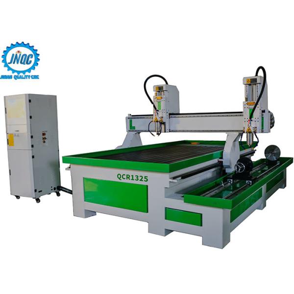 Dual Spindles 4th Axis Rotary Cnc Router Machine With Water Tank For Aluminum