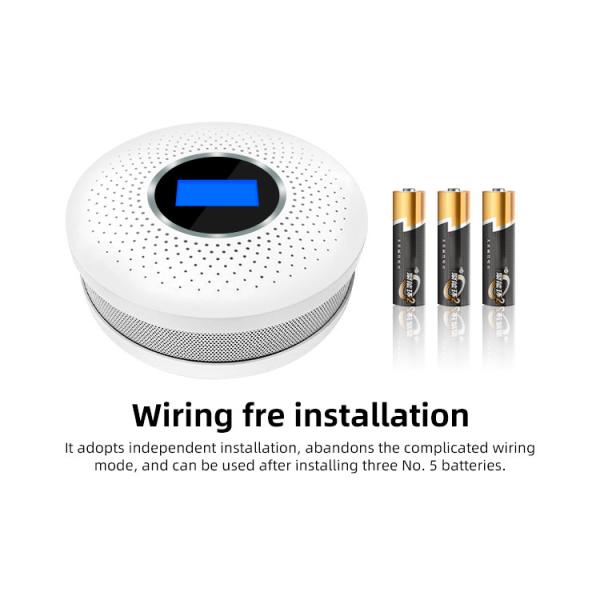 Portable Fire Co Alarm Battery Operated Smoke And Carbon Monoxide Detector For Home And Kitchen