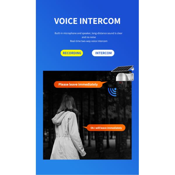 Glomarket Tuya Low Power 4g Solar Camera Wireless Waterproof Ptz Outdoor Night Vision Two Way Voice Security Camera