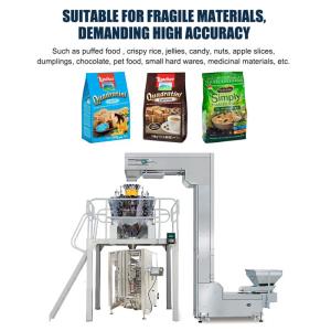 Computer Control Snack Food Packing Forming Vertical Continuous Filling Pouch