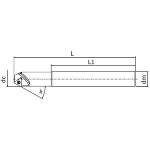SSP-45 ° Chamfering Tool Carbide Boring Bar to Process Steel Parts And Alloy