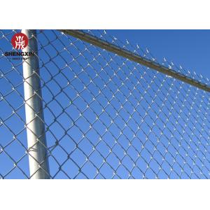 Stadium 7 Gauge Chain Link Mesh Fence Plastic Coated