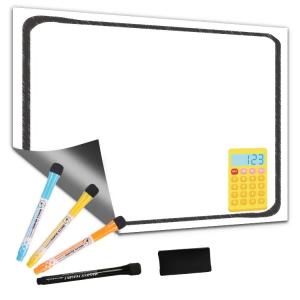 Wholesale Personalized Dry Erase Magnetic Whiteboard 12x16 12x17 Reusable Fridge Magnet Metal Surface from china suppliers