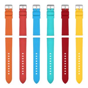 OEM Custom Print Silicone Rubber Watch Band Quick Release 20mm