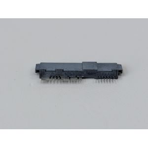 SAS 29P Wire Solder Female Cable Connector with Positioning Peg and Bump, 1.27mm