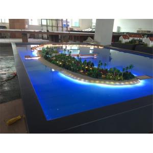 China Miniature Villa 3D Model Refined Handmade Technic With Lighting System on sale
