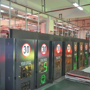 China Solar Powered LED Radar Speed Sign with 100M Detection Range on sale