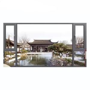 Horizontal Opening Pattern Broken Bridge Aluminum Window Waterproof Fireproof