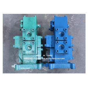 Winch Control Valve Block With Inlet/Outlet Port Size 20a-50a In Blue And Green