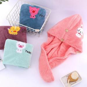 Thick Quick Drying Hair Towel Washable Moisture Proof Customizable Design