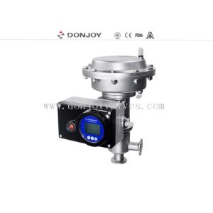 Stainless steel sanitary diaphragm regulating pneumatic reversing valve with