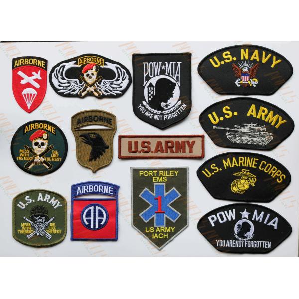 12C 9 Colors Laser Cut Border Custom Embroidered Patch