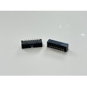 IDC 20-Pin Dual-Row Fully-Shrouded Male Connector, Pin-Header Type, Exposed 3