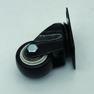 Polyurethane Swivel Plate Caster Wheels No Noise 1.5 Inch