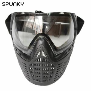 Comfortable Anti Fog Paintball Face Mask With Elastic Adjustable Goggle Strap