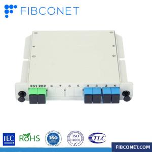 Optical PLC Splitter 1x8 ABS Box with Card Insertion Box Programming Controller