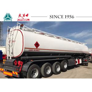 China 4 Axles Petroleum Road Tanker , Fuel Tank Trailer 45 Tons Payload ADR Standard on sale