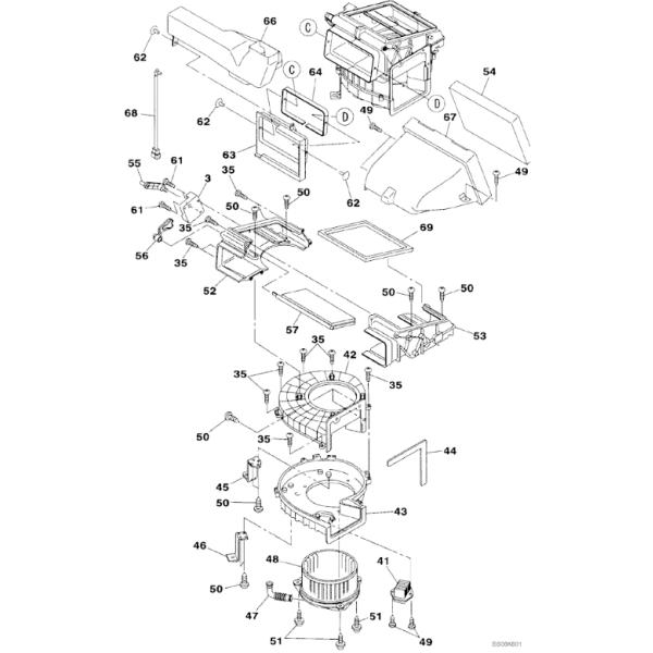 KHR13730 Resister CASE Excavator Air Conditioning Parts For CX130B CX160B CX210B