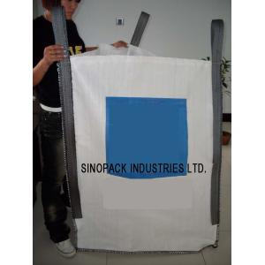Wholesale 2200LBS U-Panel Sand / Cement / Soil FIBC Jumbo Bag , 5-1 Safety Factor from china suppliers