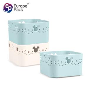 Smaller Mickey Mouse hollow-out pattern Reusable Plastic storage box food