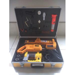 high quality 3 in 1 functions electric scissor lifting jack with inflating pump