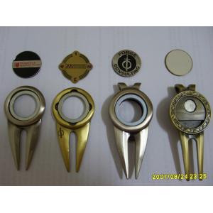 Custom cufflinks with pattern antique golf divot tools