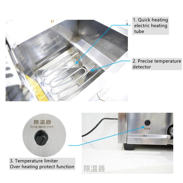 Stainless Steel 15L Single Tank Table Top Fryer Electric For Kithchen