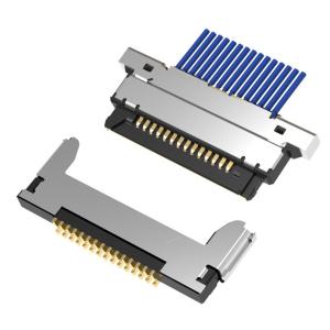 Micro Coaxial Cable Assembly 20345-015T-32R With 15 Pins, Featuring A 0.4mm