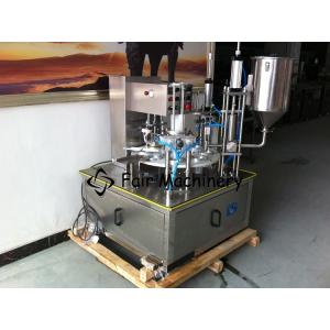 0.7MPa 800cups/H Cup Filling Sealing Machine Auto Rotary 50HZ
