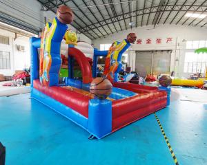 China Shooting Games Basket Ball Toss Races Inflatable Basketball Goals on sale