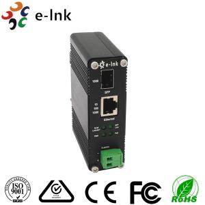 10/100/1000Base-T to 1000Base-X SFP PoE Media Converter with PoE Reset Function