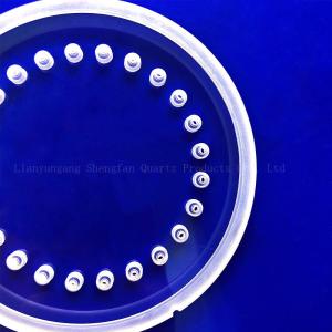 CNC Machining Of High Precision Fused Quartz Perforated Quartz Glass Sheets