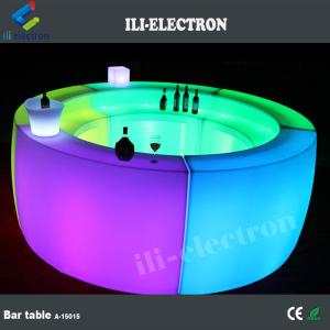 Commercial Luminous LED Bar Counter PE Plastic Material 16 Colors Changing