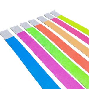 Event Festival Tyvek Paper Wristbands With Barcoding And Security Features