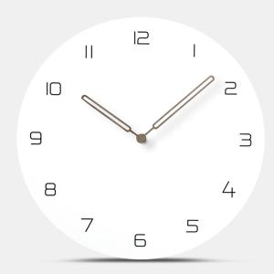Silent Large Hanging Wall Clock European Creative MDF Wooden Wall Clock