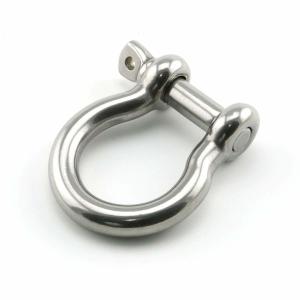 Rigging Lifting Stainless Steel D Shackle with Screw Pin Polished and Durable