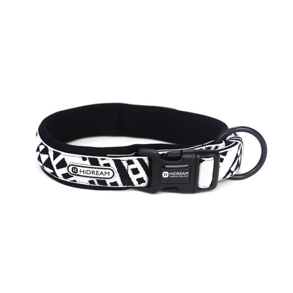 Quality Personalized Elastic Padded Neoprene Dog Collar And Lead With Nameplate for sale