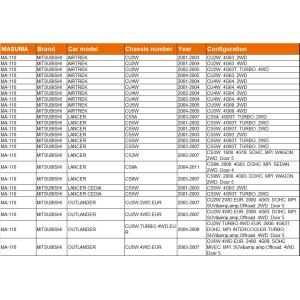 Hybrid Control Arm for MITSUBISHI AIRTREK CU2 by MA-110 36.5*4*6cm OE NO. 48710