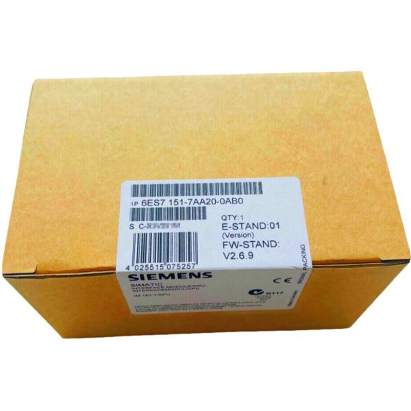Quality SIEMENS 6ES7151-7AA20-0AB0 SIMATIC DP, IM151-7 CPU FOR ET200S, 96 KB WORK MEMORY WITH INTEGRATED PROFIBUS DP INTERFACE (9-POLE D-SUB SOCKET) AS DP SLAVE, WITHOUT BATTERY for sale