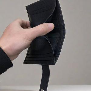 Japanese Style Men's Leather Wallet with Multiple Card Slots and Anti-Theft