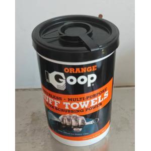 Customized White Polypropylene Tinplate Pails and Buckets with Gold Phenolic