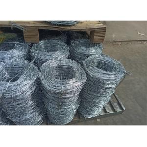 Traditional Double Twist Barbed Wire Galvanized Steel Material Protection