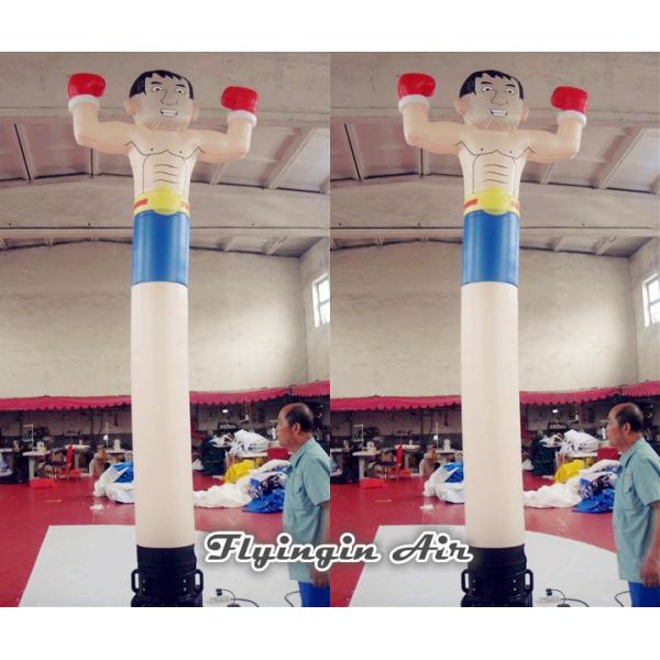 4m Height Sky Dancer Inflatable Boxing Guy for Outdoor Advertisement