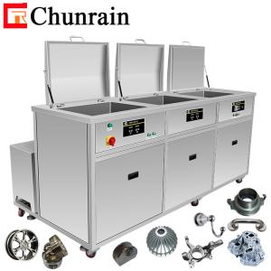 Wholesale 3-Tank Ultrasonic Cleaner For aluminum parts Stainless steel parts with cleaning filtering rinsing drying CR-3144GH from china suppliers