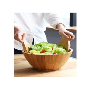 Multiple Sizes Popular Fruit and Vegetable Bamboo salad Bowl Set with Hands