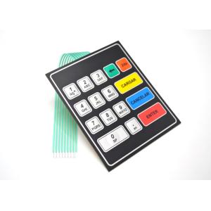 China Square Embossed Tactile Membrane Switch Scratch Resistant on sale
