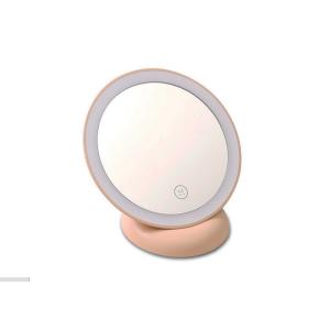 Touch Screen Makeup Mirror Power Bank 500mA Built - In Adjustable LED Light