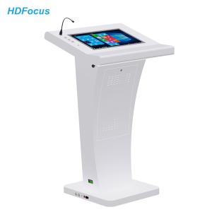 Best Price Smart LCD 21.5 Inch All-in-One Touch Screen Podium Kiosk with Mic and