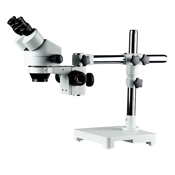 Quality Zoom microscope binocular head stereo microscope  φ32mm boom stand dissecting microscope zoom magnification for sale